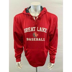 Great Lake Canadians Baseball Mens Large Red Hood
